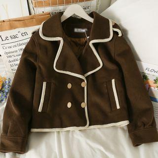 Double-breasted Lapel Wool Blazer