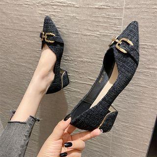Low-heel Pointed Flats
