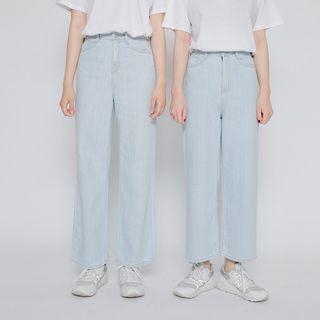Washed Wide-leg Jeans (petite/tall)