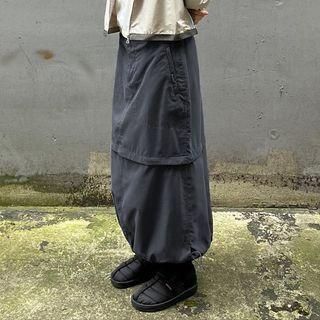 Low-waist Plain Maxi Pencil Skirt