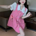Overall Dress / Short-sleeve Blouse