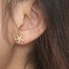 Non-matching Faux Pearl & Starfish Earring