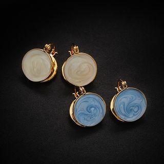 Enamel Disc Alloy Earring