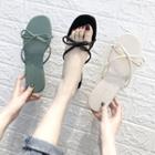 Bow Accent Flat Slippers