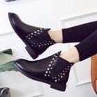 Studded Flat Chelsea Boots