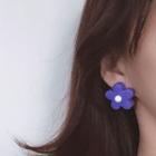 Plastic Flower Earring