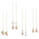 Peach / Flower / Leaf Alloy Dangle Earring (various Designs)