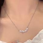 Cz Necklace 1 Pc - Silver - One Size