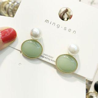 Faux Pearl Bead Dangle Earring As Shown In Figure - One Size