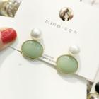 Faux Pearl Bead Dangle Earring As Shown In Figure - One Size