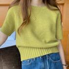 Short-sleeve Round-neck Sweater