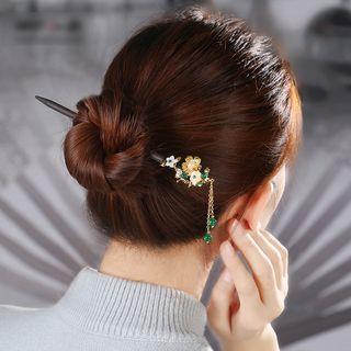 Floral Dangle Hair Stick