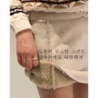 Faux-shearling Miniskirt