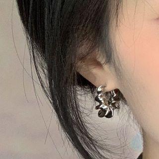 Twist Earring 1 Pair - Silver - One Size