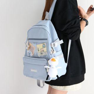 Pvc Pocket Backpack / Charm / Set