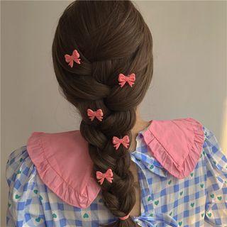 Set Of 5: Bow Acrylic Hair Clip