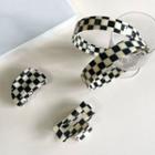 Check Hair Clamp 1959a - Black & White - One Size