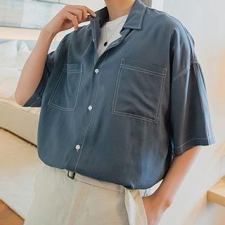 Stitching Short-sleeve Shirt