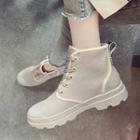 Letter Canvas High-top Sneakers