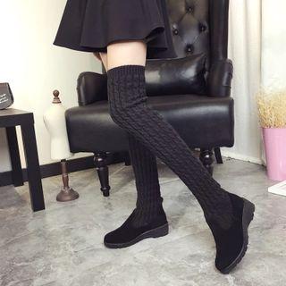 Knit Over-the-knee Boots