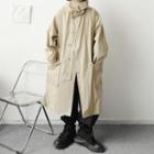 Single Breasted Hooded Trench Coat