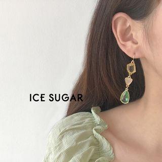 Alloy Gemstone Dangle Earring