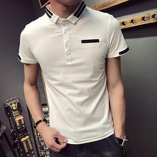 Slim-fit Contrast Trim Polo Shirt