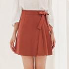 Pleated Trim Skirt