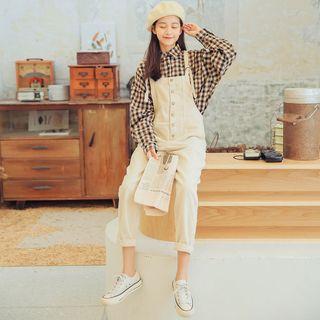 Straight-leg Corduroy Jumper Pants