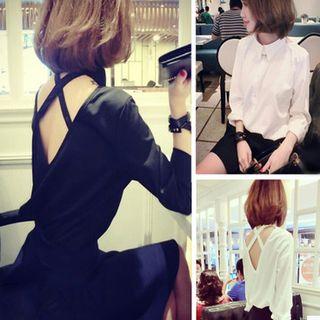 Cross Strap Back Shirt