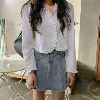 Long-sleeve Ruffled T-shirt / Short-sleeve Ruffled T-shirt