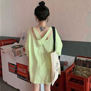Cross-back T-shirt Top