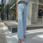 Light Wash High-rise Jeans