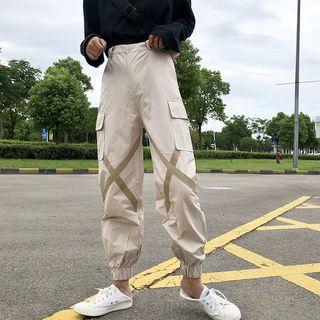 Cross-strap Cargo Pants