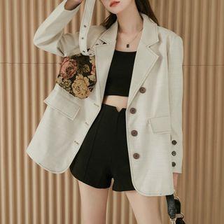 Floral Panel Blazer