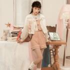 Print Button-up Camisole Top / Shorts