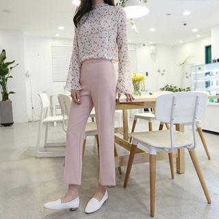 Zip-side Seam-front Pants