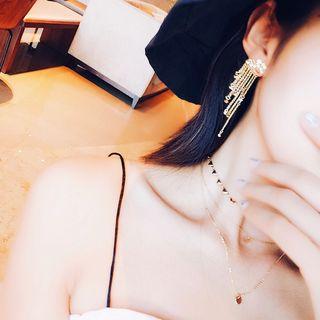 Star Tasseled Earring 1 Pair - As Shown In Figure - One Size