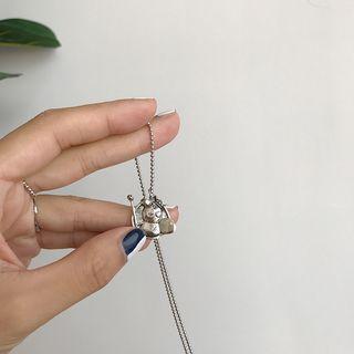 925 Sterling Silver Pendant Necklace L160 - As Shown In Figure - One Size