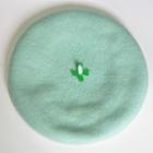 Mint Leaf Beret Hat As Shown In Figure - One Size