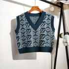 V-neck Retro Sweater Vest