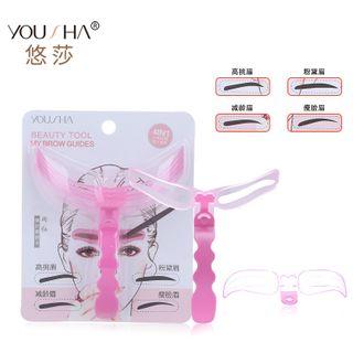 Eyebrow Makeup Stencil As Shown In Figure - One Size
