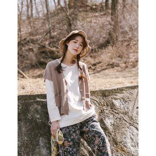 Cap-sleeve Knit Vest