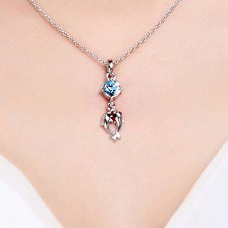 Swarovski Element Crystal Dolphine Necklace