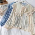 Sailor-collar Lace Shirt