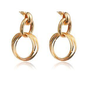 Hoop Alloy Dangle Earring 1 Pr - Gold - One Size