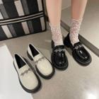 Rhinestone Heart Loafers