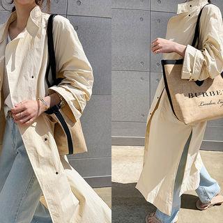 High-neck Lightweight Long Parka