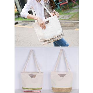 Embroidered-detail Shopper Bag