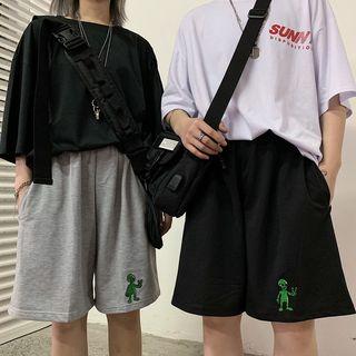 Alien Print Shorts